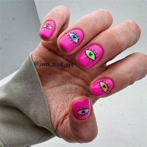 50 Eye Catching Nail Art Designs Hot Pink Nail Art