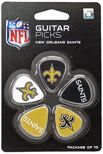 Woodrow Guitar By The Sports Vault Nfl New Orleans Saints Guitar Picks