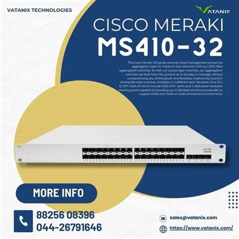 Cisco Meraki Ms At Rs Network Switch In Madurai Id