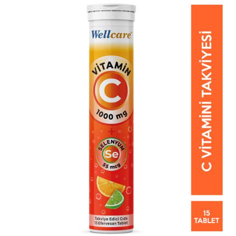 Wellcare Vitamin C Selenyum 15 Efervesan Tablet Nar Ecza