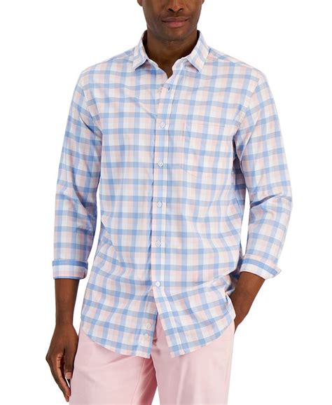 Club Room Men S Regular Fit Plaid Shirt Created For Macy S Macy S