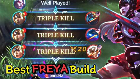 Freya 3 Triple Kill Gameplay Best Build Youtube