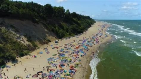 Beach Baltic Sea Jastrzebia Gora Plaza Morze Baltyckie Aerial View