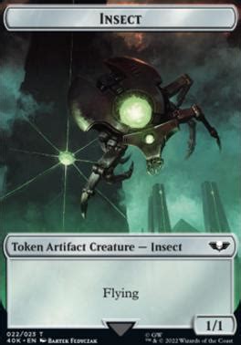 Insect Token Necron Warrior Token Universes Beyond Warhammer