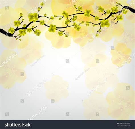 Cherry Blossom Chinese New Year Lunar Stock Vector Royalty Free 745621360 Shutterstock