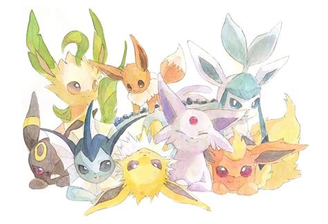 Eeveelutions In 2020 Cute Anime Cute Pokemon Pokemon Eevee