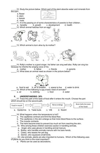 Second Periodic Test Science Pdf