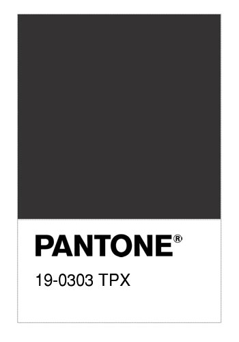 Colore Pantone® 19 0303 Tpx Jet Black Numerosamenteit