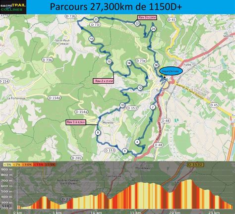 Parcours Adultes Km Km Km Sacr Trail Des Collines