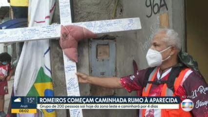 Vídeo Romeiros começam caminhada em homenagem a Nossa Senhora