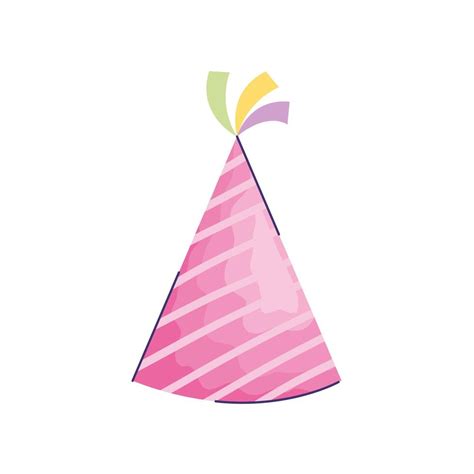 Sombrero de celebración de cumpleaños rosa estilo acuarela 2454643 Vector en Vecteezy