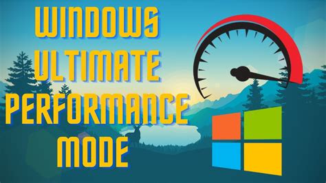 How To Enable Ultimate Performance Mode In Window Youtube