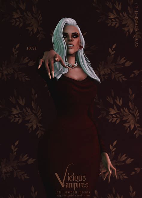 Ts4 Halloween Poses Vicious Vampires Pose Pack And Cas Patreon Sims 4