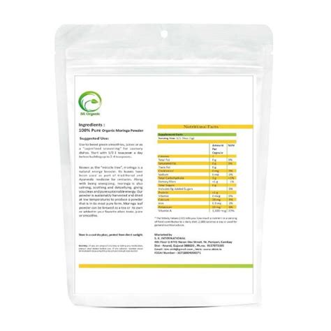 Sk Organic Moringa Leaves Powder Jiomart