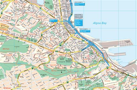 Port Elizabeth Large Wall Map Mapstudio