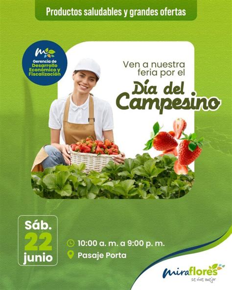 No te pierdas la Feria por el Día del Campesino este sábado 22 en el