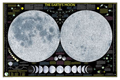 This Incredible Poster Shows A Detailed Image Of Both Sides Of The Moon