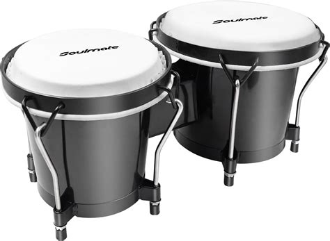 Soulmate Bongo Drum Set For Beginners Natural Adult Bongos