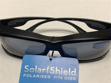 2 Pairs Foster Grant Solar Shield Polarized Fit Over Sunglasses 100 Uv Black For Sale Online Ebay