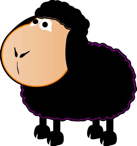 Cartoon Black Sheep - Cliparts.co