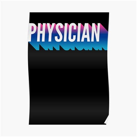 Physician With Long Gradient Shadow Poster For Sale By Svpod Redbubble