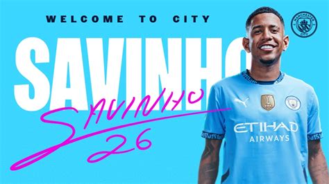 El Manchester City Anuncia El Fichaje De Savinho