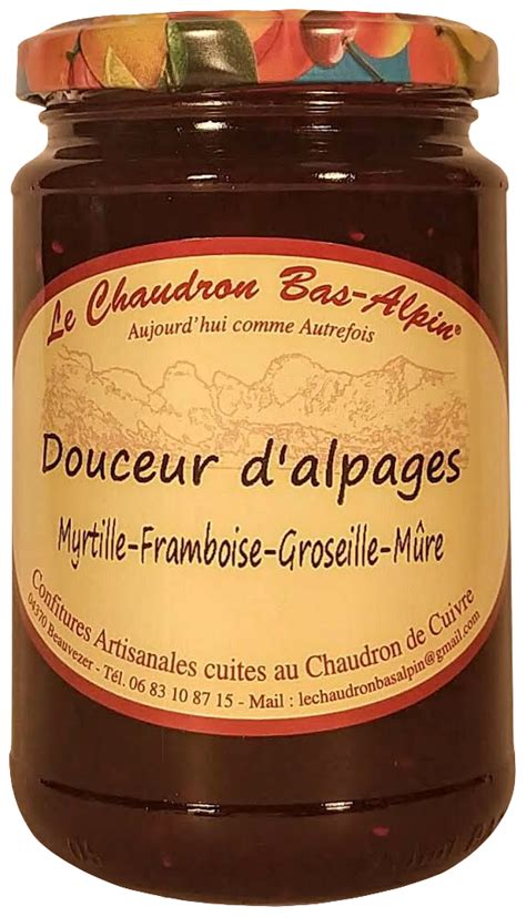 Confiture Douceur Dalpages Le Chaudron Bas Alpin