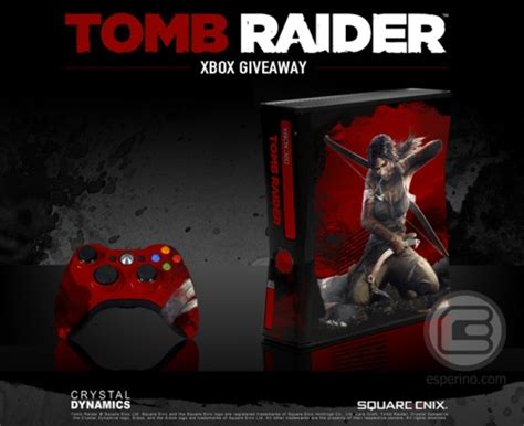 Limited Edition Tomb Raider Xbox Console From Crystal Dynamics D