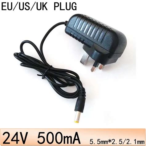 Plugtop 24v 500ma Power Supply Switching Us Uk Eu Plug Universal 24v