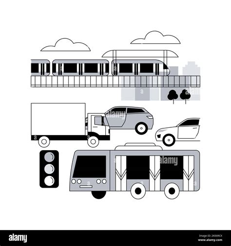 Urban Transport Abstract Concept Vector Illustration Public Transport