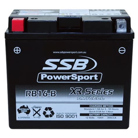 Ssb Rb16 B Xr Series Motorcycle Battery Signature Batteries