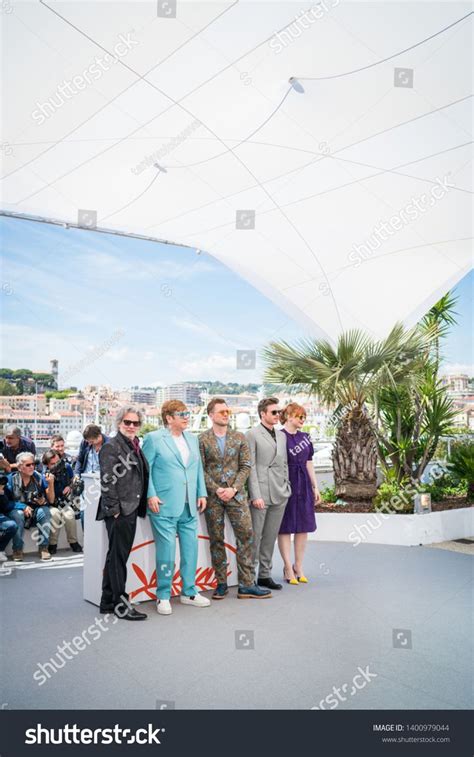 Cannes France May 16 2019 Dexter Fletcher Sir Elton John Taron