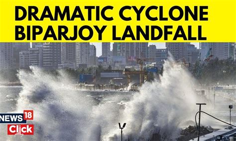 Cyclone Biporjoy Updates High Tides Hit Gujarat Coastal Areas As