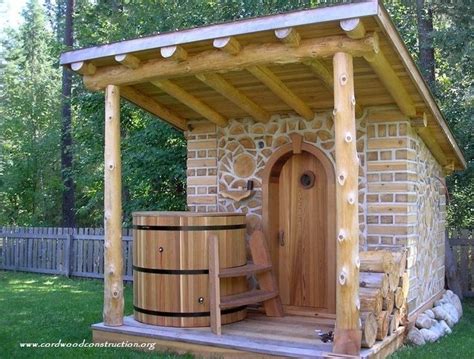 Cordwood Magnum Opus Outdoor Sauna Sauna Design Sauna House