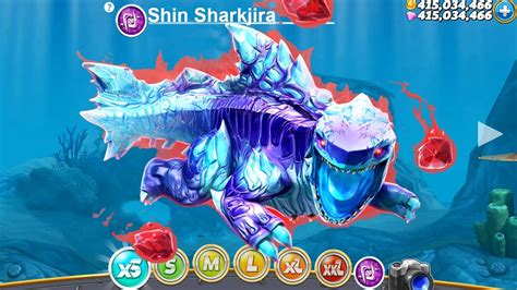 Hungry Shark World Shin Sharkjira Godzilla Unlocked And Fully Upgraded Update All 39 Sharks