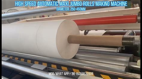 Lotus Kleenex Viva Toilet Paper Maxi Roll Making Machine آلة لف ورق ...