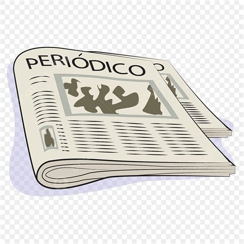 Periodico Dibujo Ilustrado Png Dibujos Periódico Periódico Usado
