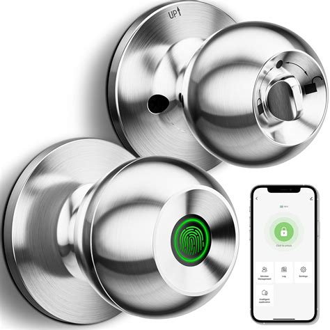 Geektale Smart Door Knob Fingerprint Door Lock Smart Lock Biometric Door Lock Fingerprint Door