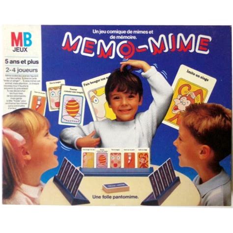 Mémo Mime MB Jeux édition 1987 4 joueurs Ludessimo jeux de