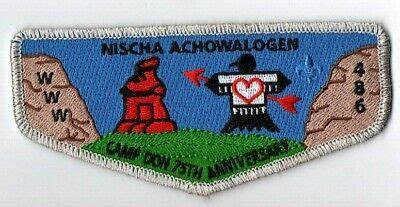 Boy Scout OA 486 Nischa Achowalogen Lodge Camp Don 75th Anniversary