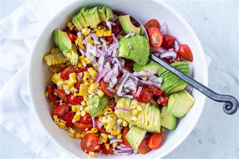 Corn Tomato Avocado Salad Momsdish