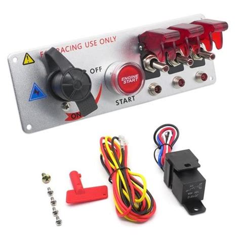 Voiture 12V One Button Master Switch Panel Modified LED Allumage Switch