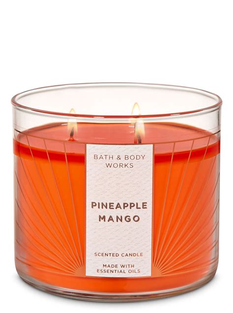 Pineapple Mango Wick Candle By Bath Body Works Candles Pineapple