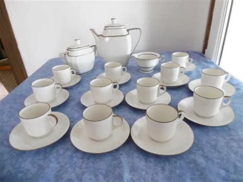 ANCIEN SERVICE A Cafe En Porcelaine De Limoges Haviland France Complet