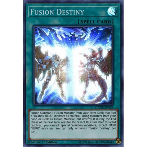 DANE EN054 Fusion de la Destinée Dark Neostorm Card Yu gi oh