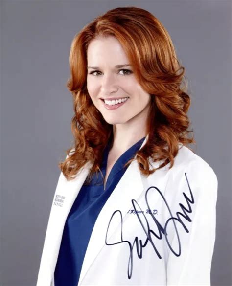 Autographe Original De Lactrice Sarah Drew Série Greys Anatomy Eur