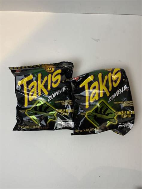 Barcel Takis Habanero And Cucumber Tortilla Chips Zombie Nitro Flavor 4 Oz Ebay