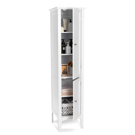 Loko Tall Bathroom Floor Cabinet Multifunctional Freestanding Storage