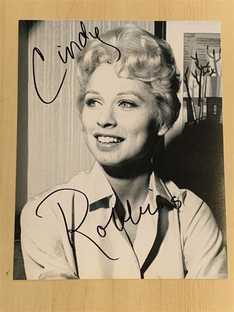 CINDY ROBBINS HAND SIGNED 8x10 PHOTO ACTRESS AUTOGRAPHE