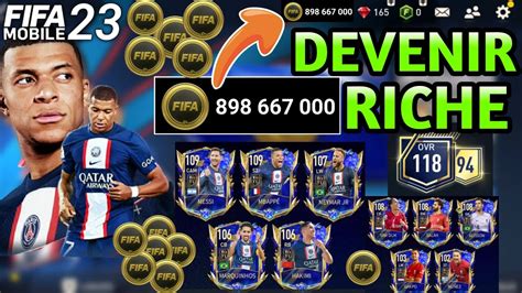 Comment Devenir Riche sur FIFA Mobile 23 Avoir beaucoup de Crédits